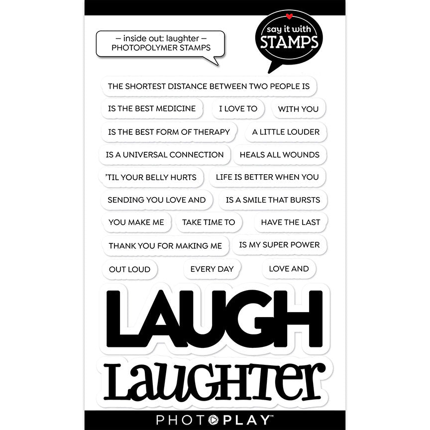 Laugh Laughter 4" x 6" Stamp - PhotoPlay