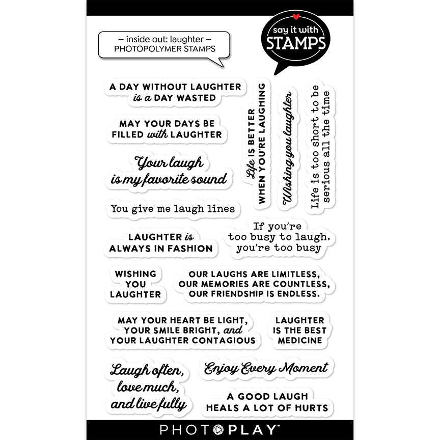 Inside Out : Laughter 4" x 6" stamp - PhotoPlay