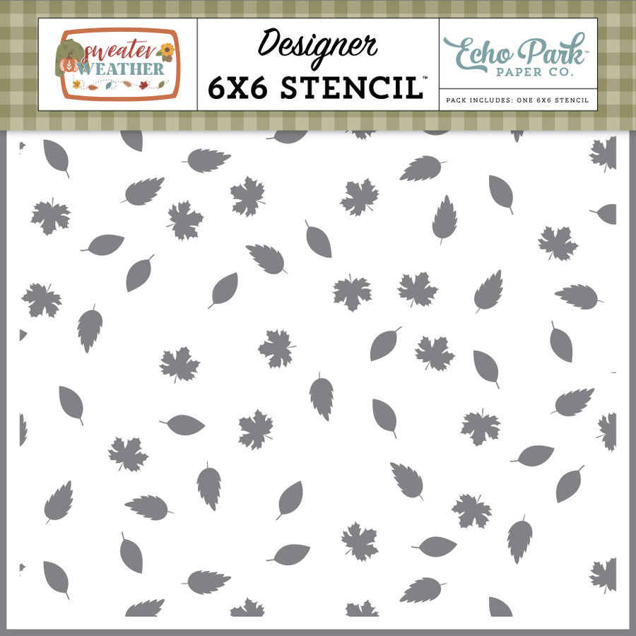 Autumn Days Breeze Stencil - Sweater Weather - Echo Park