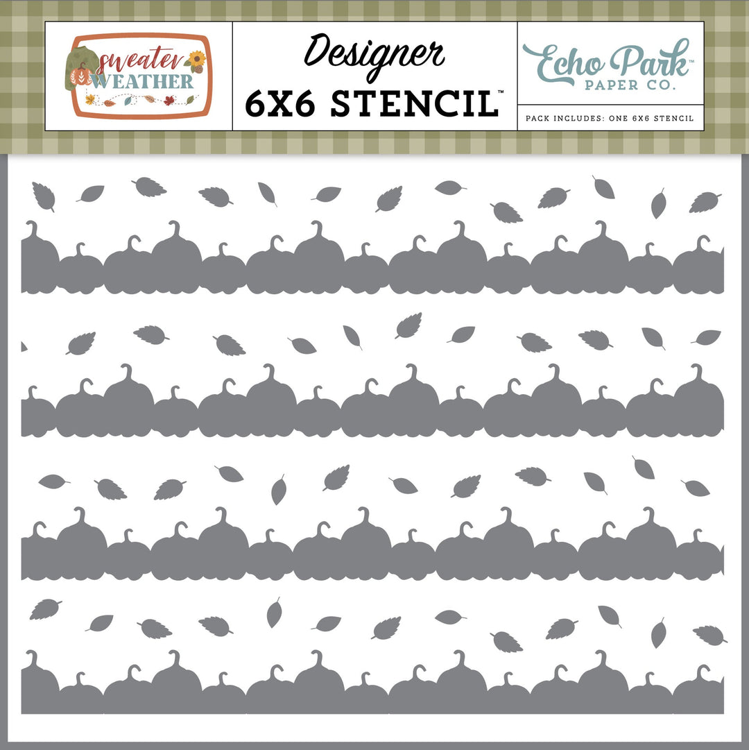 Fall In Line Stencil Sweater - Weather - Echo Park