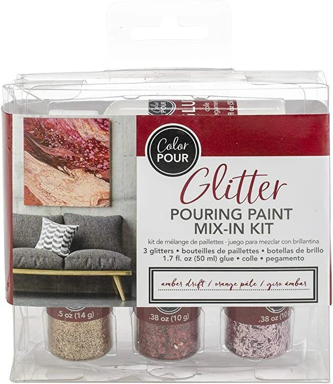 Amber Drift Glitter Mix-in Kits - Color Pour - American Crafts