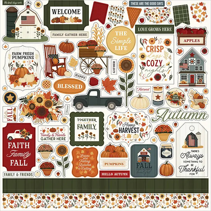 Americana Element Stickers - Carta Bella