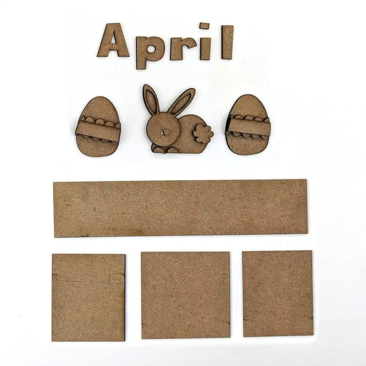 April Magnetic Calendar - Foundations Decor