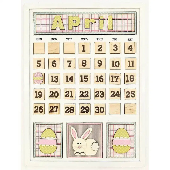 April Magnetic Calendar - Foundations Decor