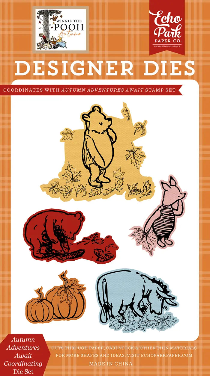 Autumn Adventures Await Coordinating Die Set - Winnie The Pooh Autumn - Echo Park