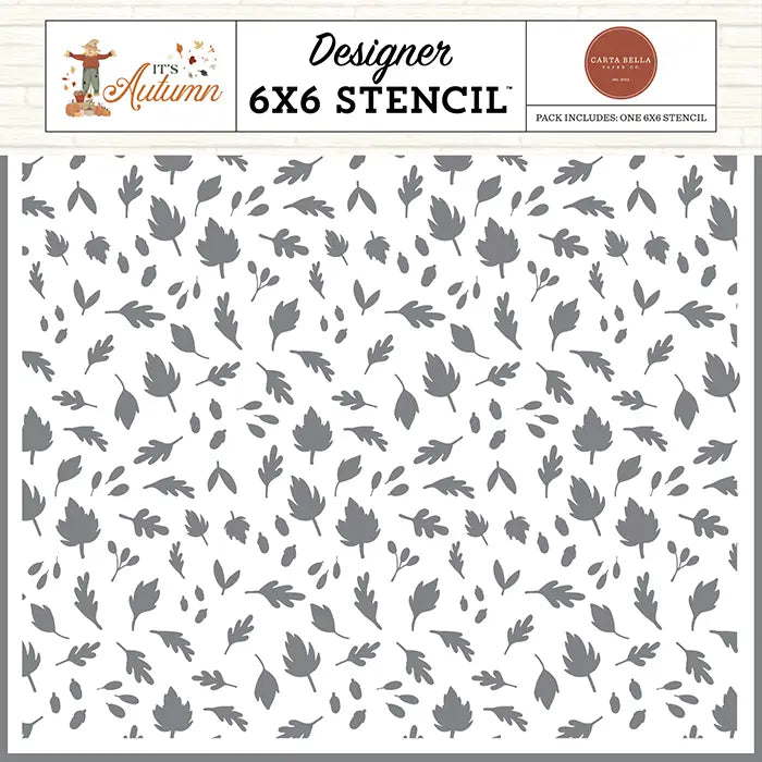 Autumn Greetings Leaves Stencil - It's Autumn - Carta Bella