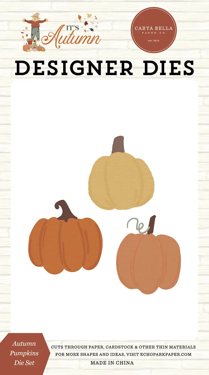 Autumn Pumpkins Die Set - It's Autumn - Carta Bella