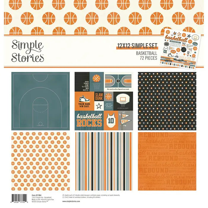 Basketball 12" x 12" Collection Kit - Simple Stories