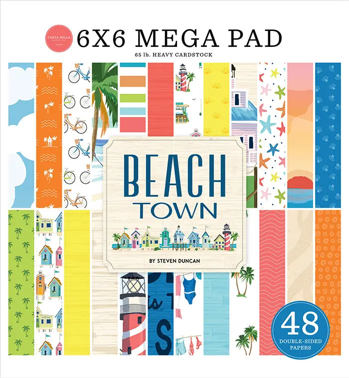Beach Town Cardmakers 6" x 6" Mega Pad - Carta Bella