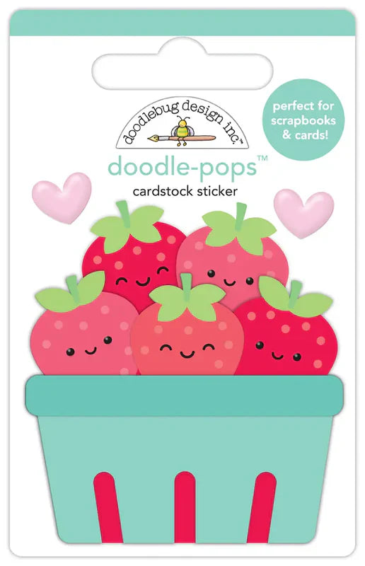 Berry Basket Doodle-Pops - Berry Sweet - Doodlebug