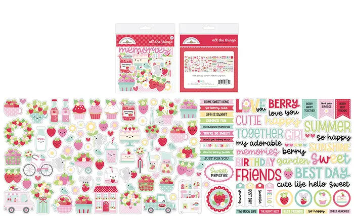 Berry Sweet All The Things Ephemera - Doodlebug