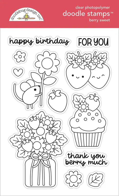 Berry Sweet Doodle Stamps - Doodlebug