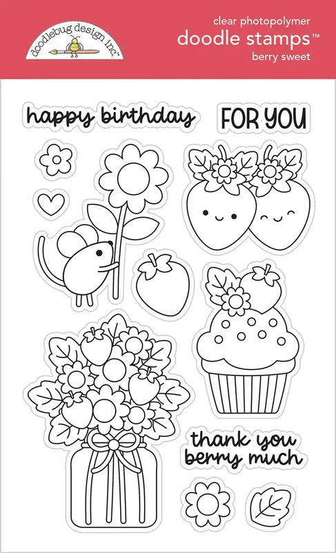 Berry Sweet Doodle Stamps - Doodlebug