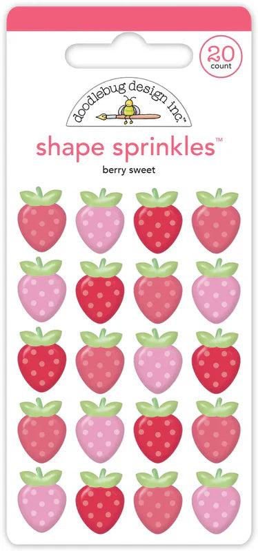 Berry Sweet Shape Sprinkles - Doodlebug