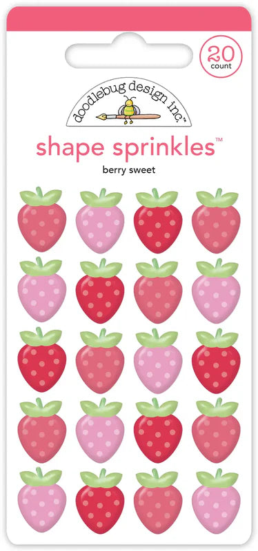 Berry Sweet Shape Sprinkles - Doodlebug