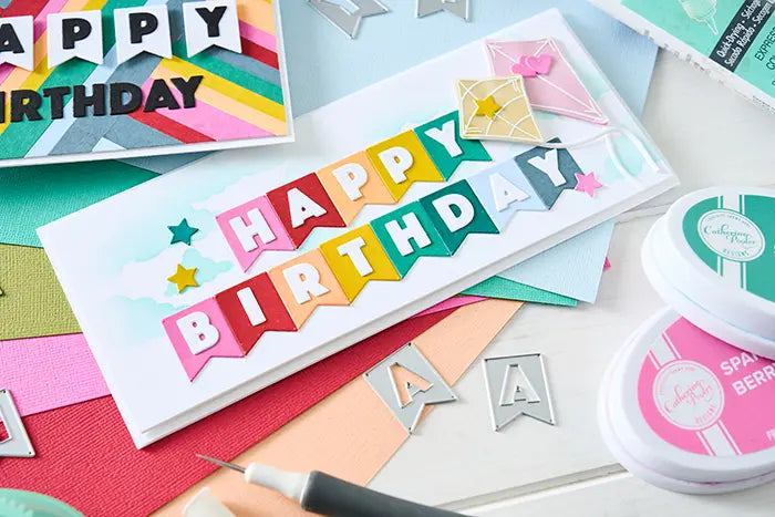 Birthday Bunting Thinlits Die Set - Catherine Pooler - Sizzix