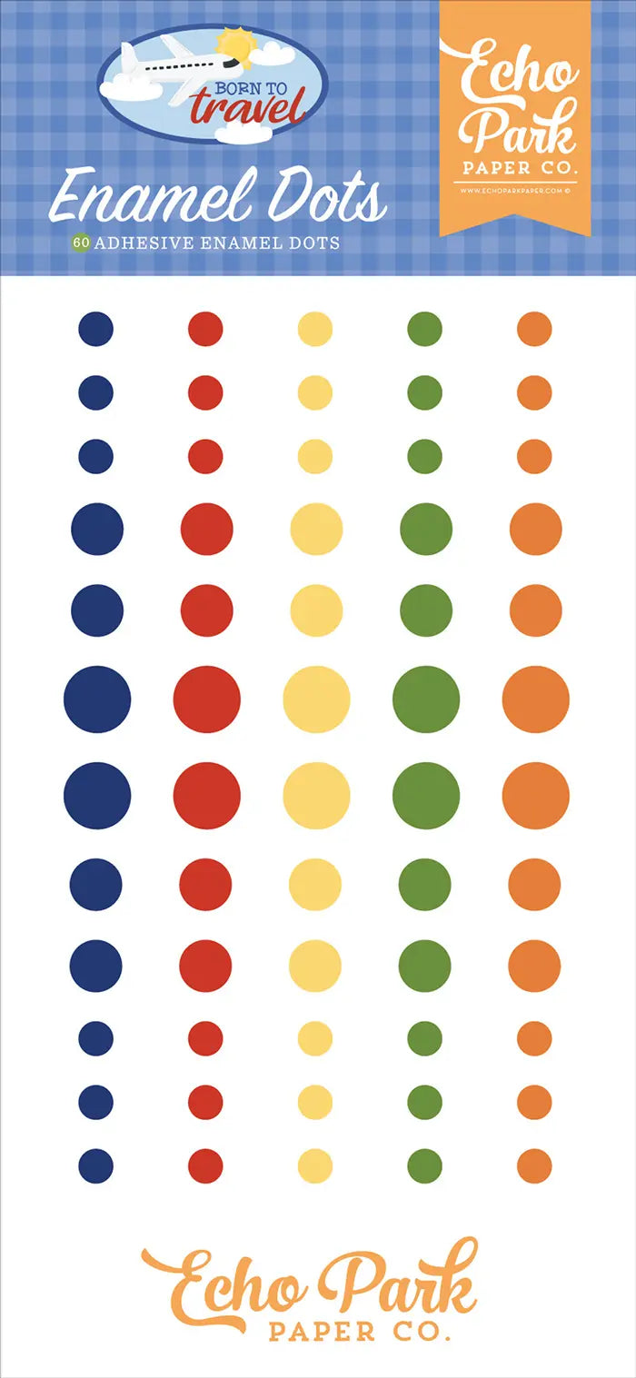 Born To Travel Enamel Dots - Echo Park