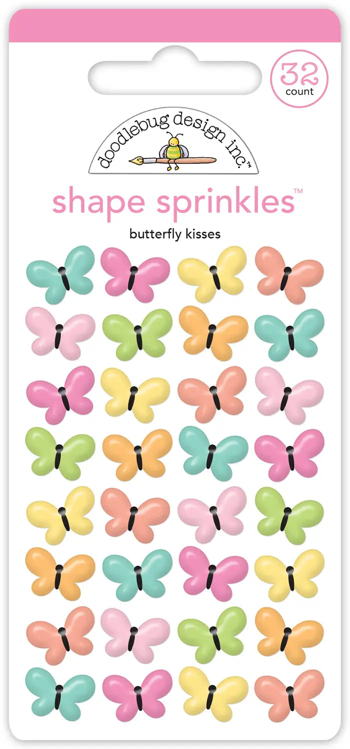 Butterfly Kisses Shape Sprinkles - Doodlebug