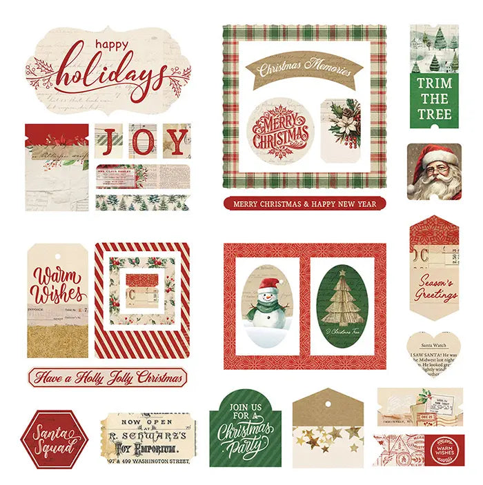 Christmas Junque Ephemera Die Cuts - PhotoPlay