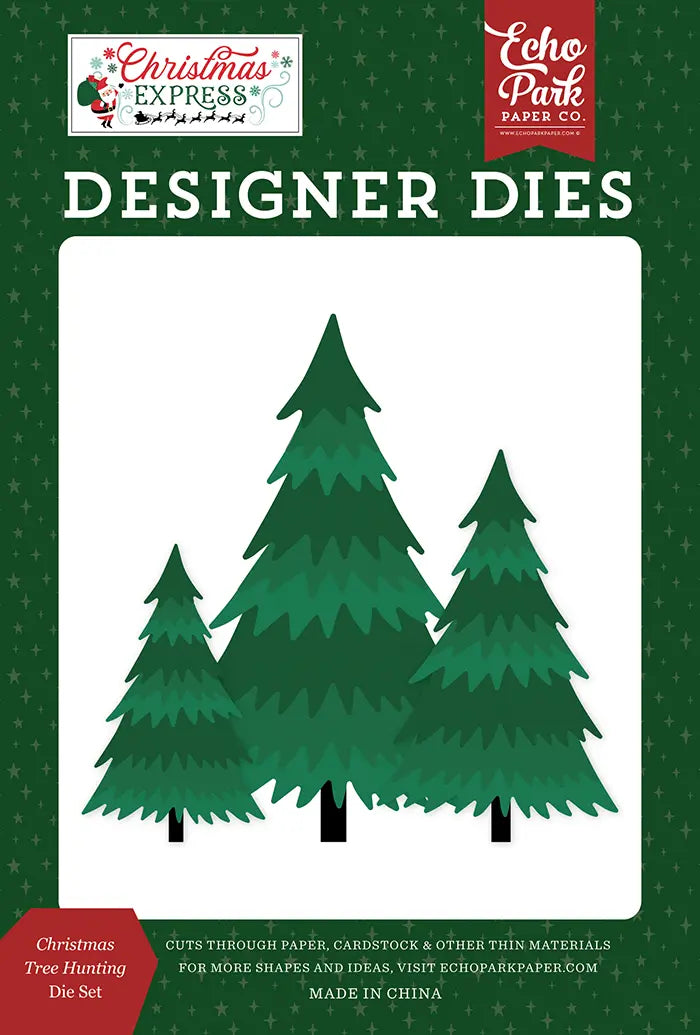 Christmas Tree Hunting Die Set - Christmas Express - Echo Park