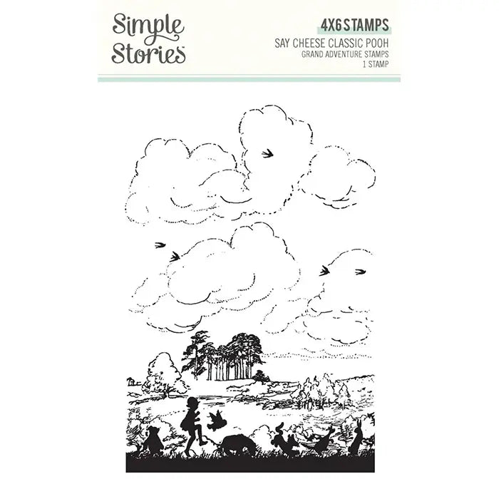 Classic Pooh Grand Adventure Stamp - Say Cheese - Simple Stories