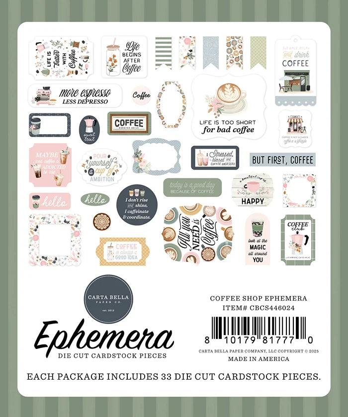Coffee Shop Ephemera – Carta Bella