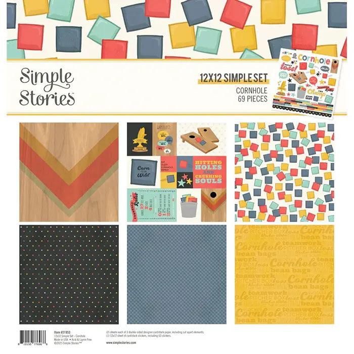 Cornhole 12" x 12" Collection Kit - Simple Stories