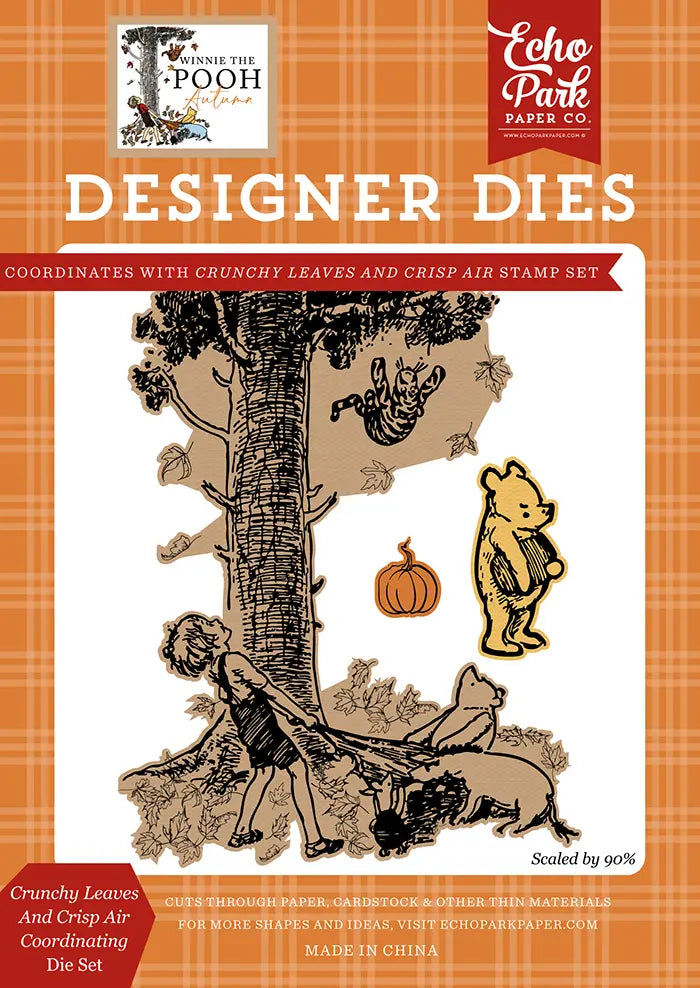 Crunchy Leaves And Crisp Air Coordinating Die Set - Winnie The Pooh Autumn - Echo Park