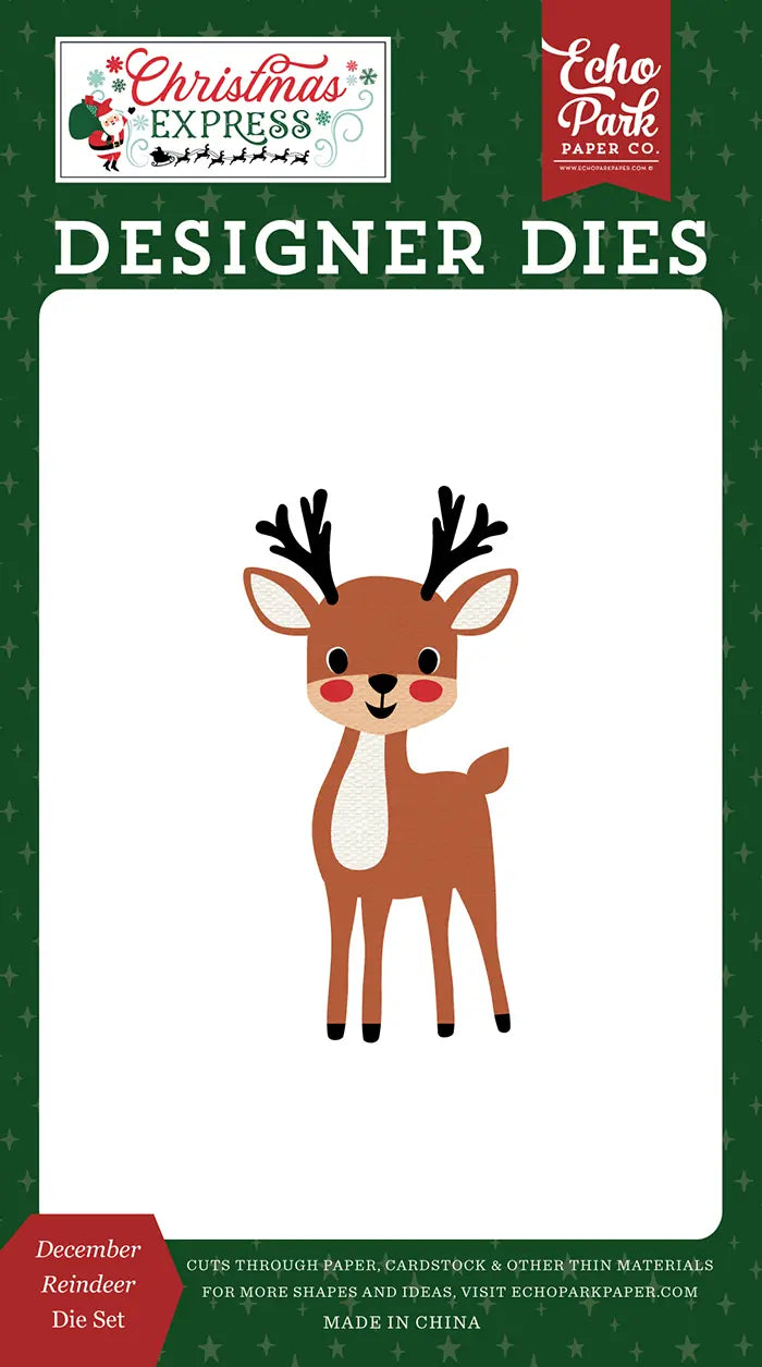December Reindeer Die Set - Christmas Express - Echo Park
