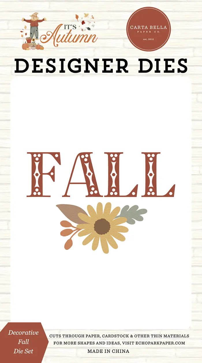 Decorative Fall Die Set - It's Autumn - Carta Bella
