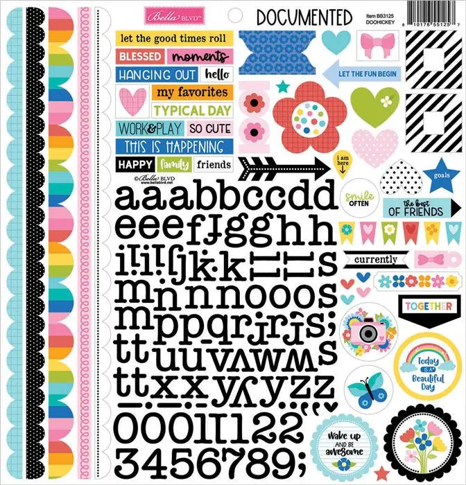 Documented Doohickey Cardstock Stickers - Bella Blvd