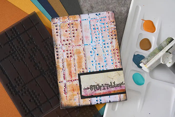 View 2 of Dot Matrix Multi-Level Embossing Folder by Seth Apter - Sizzix