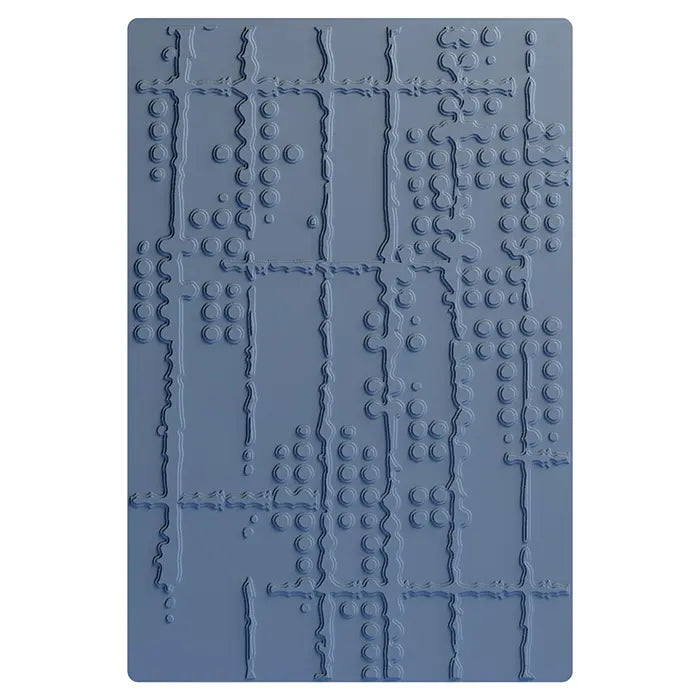 Dot Matrix Multi-Level Embossing Folder by Seth Apter - Sizzix