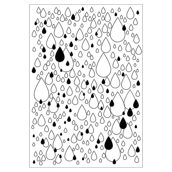 Drip, Drip, Drop A5 Clear Stamp Set by Stacey Park - Sizzix