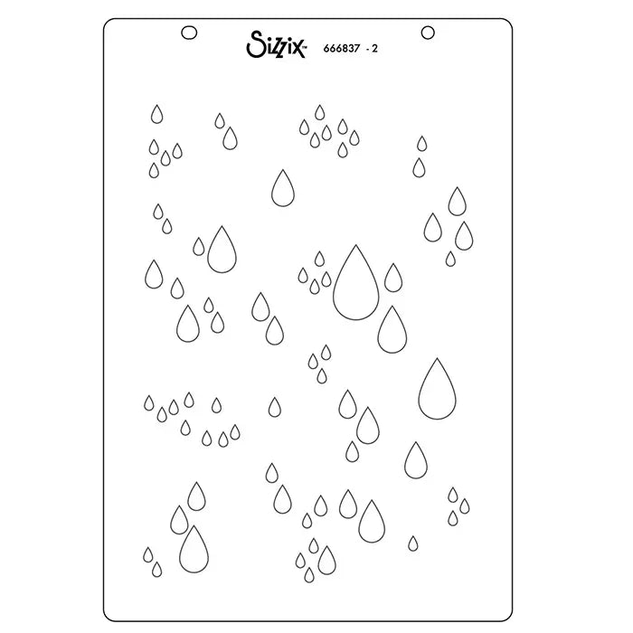 Drip, Drip, Drop A5 Clear Stamp Set by Stacey Park - Sizzix