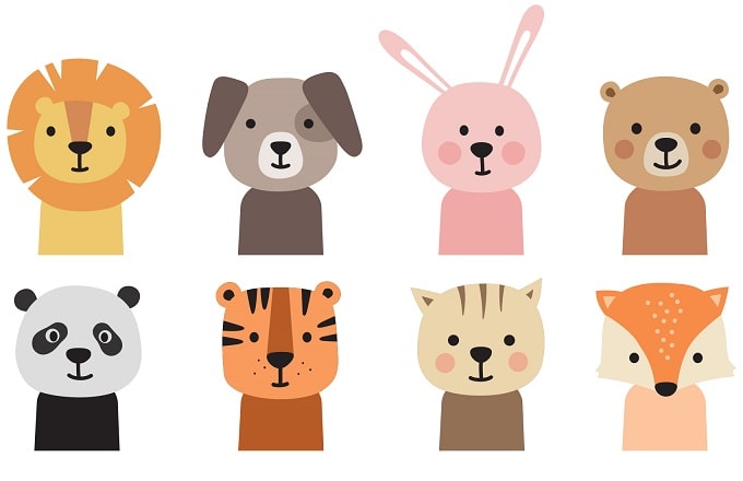 Animal Icons: Cute Critters SVG Image File Download