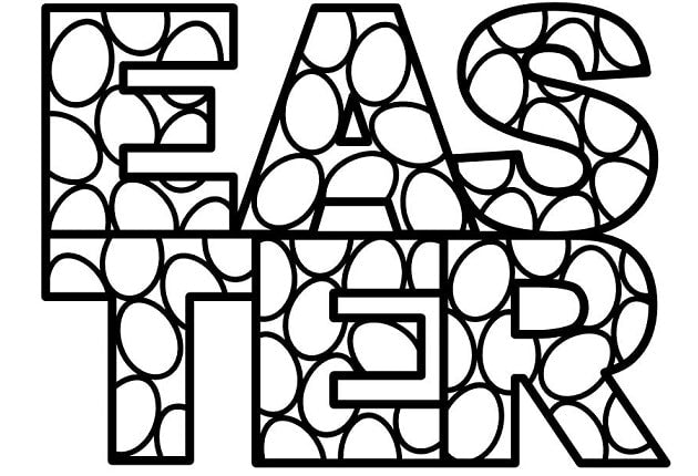 Egg-citing Easter Lettering SVG Image File Download