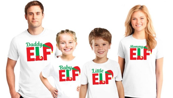 Elf Family Fun Christmas T-shirts SVG Image File Download