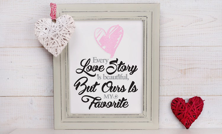 Our Love Story SVG Image File Download
