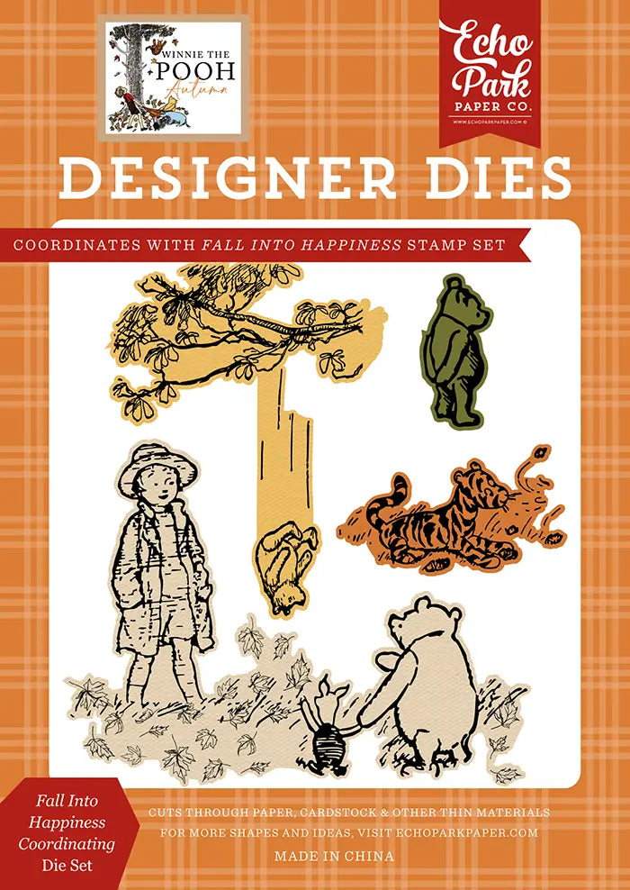Fall Into Happiness Coordinating Die Set - Winnie The Pooh Autumn - Echo Park
