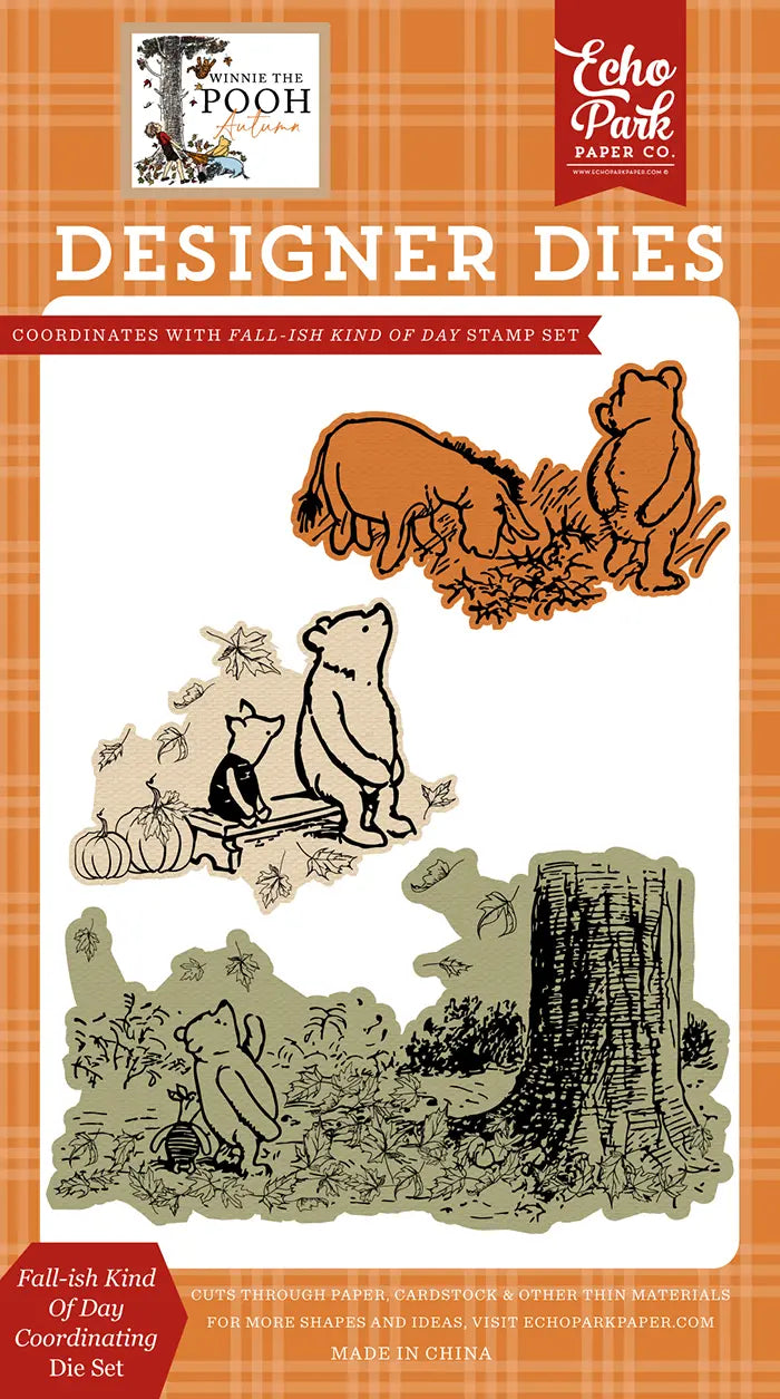 Fall-ish Kind Of Day Coordinating Die Set - Winnie The Pooh Autumn - Echo Park