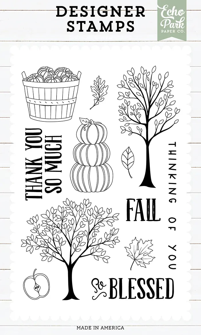 Fall Trees Stamp Set - Designer Series - Echo Park