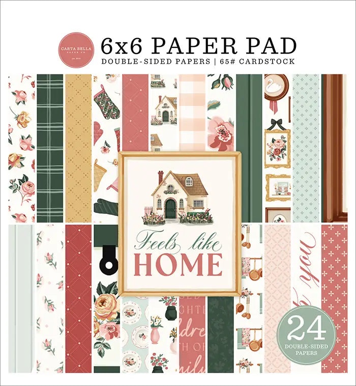 Feels Like Home Paper Pad, 6" x 6" - Carta Bella