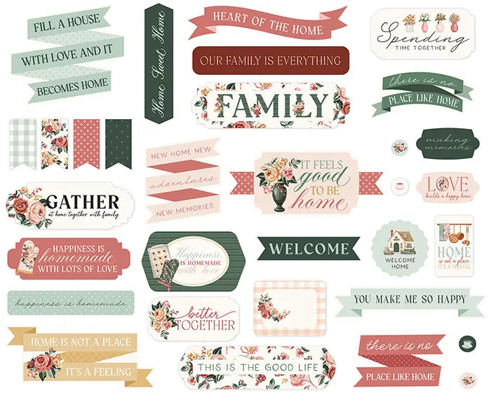 Feels Like Home Titles & Phrases - Carta Bella