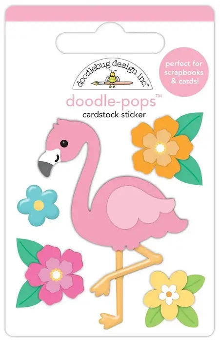 Flora Flamingo Doodle-Pops - Summer Fun - Doodlebug