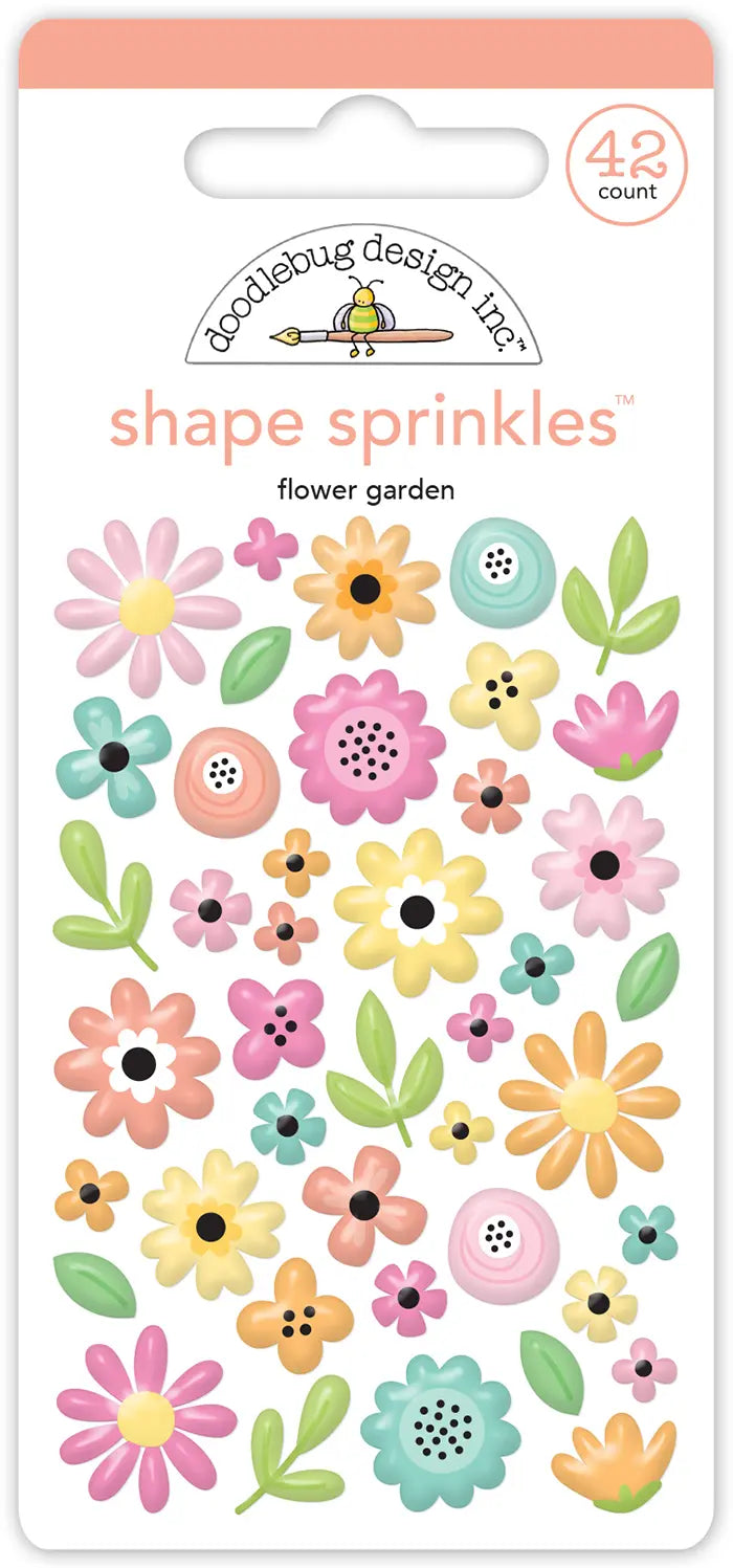 Flower Garden Shape Sprinkles - Butterfly Kisses - Doodlebug