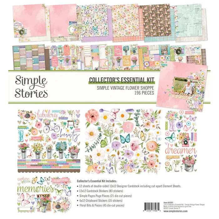 Flower Shoppe Collectors Essentials Kit - Simple Vintage - Simple Stories
