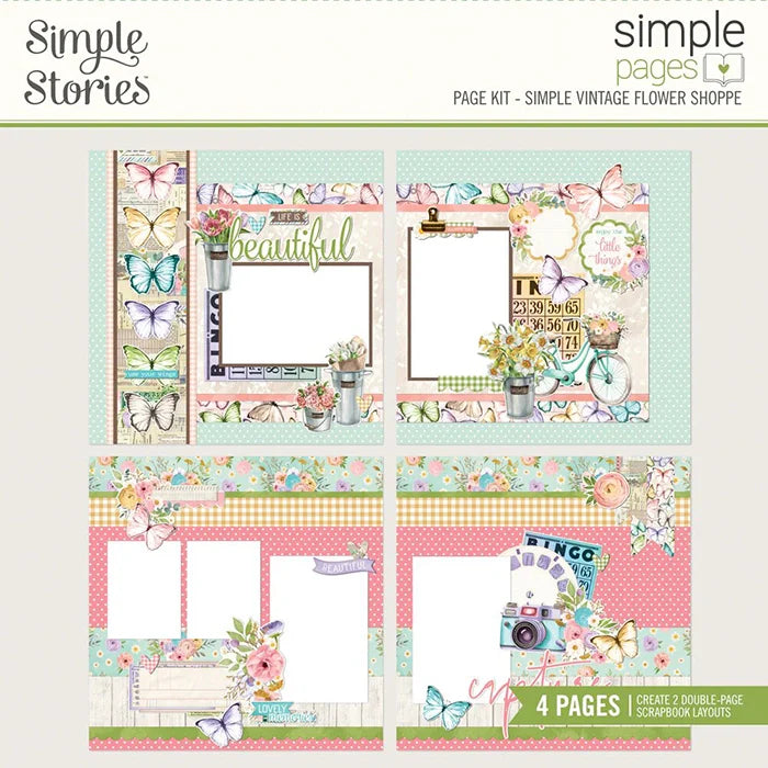 Flower Shoppe Simple Pages Kit - Simple Vintage - Simple Stories