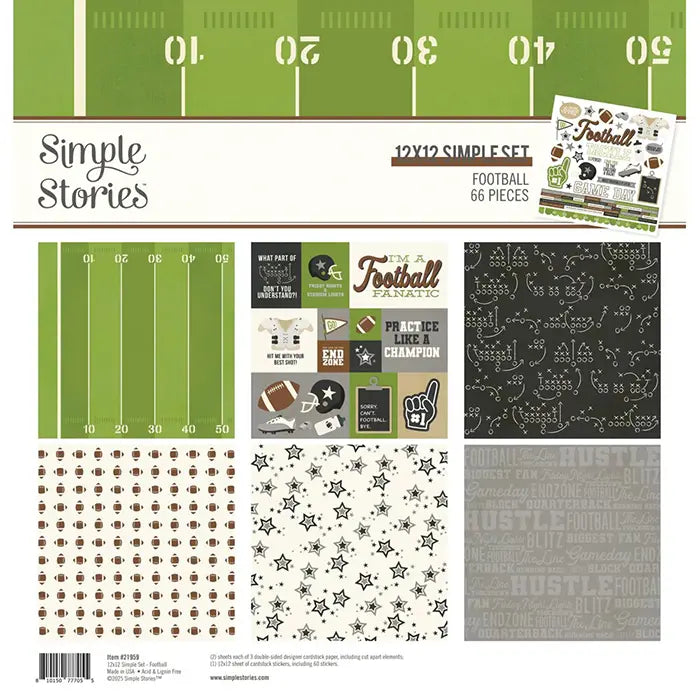 Football 12" x 12" Collection Kit - Simple Stories
