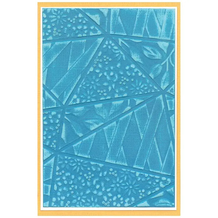 Fragmented Floral 3-D Textured Impressions Embossing Folder by Stacey Park - Sizzix